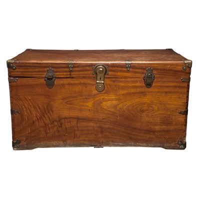 Lot 231 - Brass Bound Camphorwood Trunk Height 21 inches,...