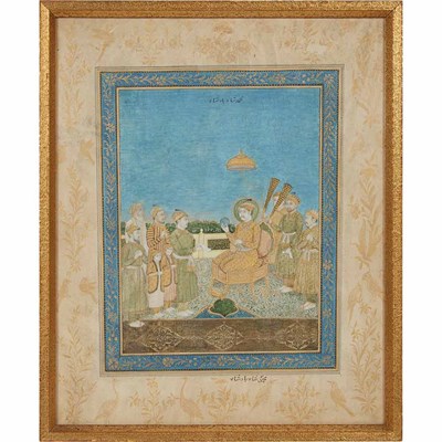 Lot 202 - Indian School 19th Century Group of Five Pen,...