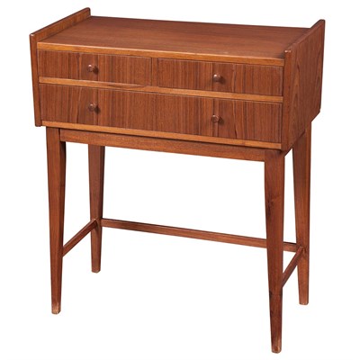 Lot 274 - Danish Design Two Drawer Side Table, mid 20th...
