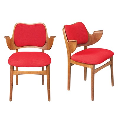Lot 269 - Danish Design Pair of Armchairs, mid 20th...