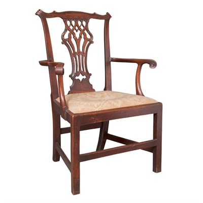 Lot 382 - George III Mahogany Armchair Third quarter of...