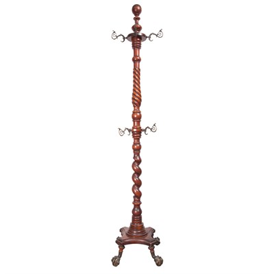 Lot 445 - Victorian Style Carved Mahogany Hall Stand...