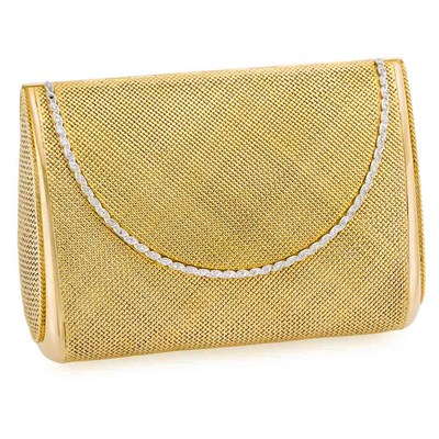Lot 383 - Gold, Platinum and Diamond Evening Purse, Sterle, Paris