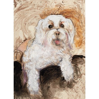 Lot 126 - Harold Stevenson American, b. 1927 White Dog,...