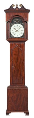 Lot 246 - George III Inlaid Mahogany Tall Case Clock...