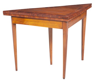 Lot 148 - Continental Neoclassical Walnut Triangular...