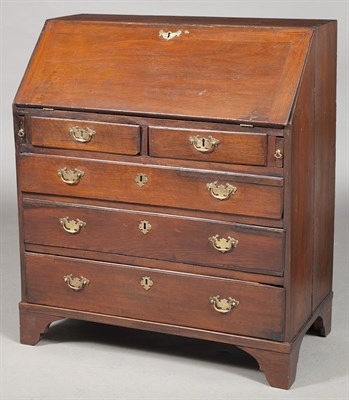 Lot 132 - Provincial George III Oak Bureau Height 40...