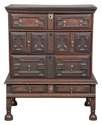 Lot 239 - Jacobean Oak Chest on Stand Height 45 1/2...