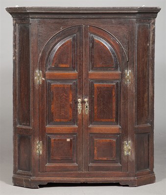 Lot 309 - Provincial George III Oak Hanging Corner...