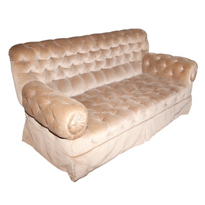 Lot 445 - Victorian Tufted Chesterfield Sofa Late 19th...