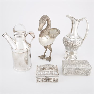 Lot 203 - Group of Silver and Silver Plated Table...