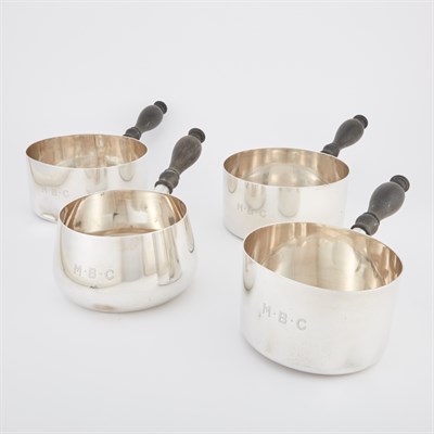 Lot 185 - Group of Four Gorham Sterling Silver Saucepans...