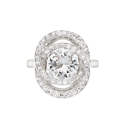 Lot 474 - Platinum and Diamond Ring