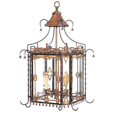 Lot 135 - Regency Style Painted Tole and Parcel Gilt...