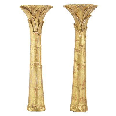 Lot 191 - Pair of Regency Style Gilt-Wood Wall Brackets...