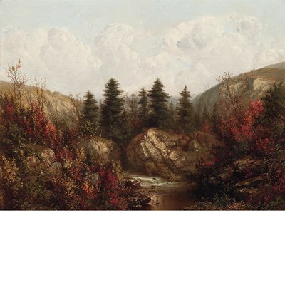 Lot 7 - William Mason Brown American, 1828-1898 Autumn...
