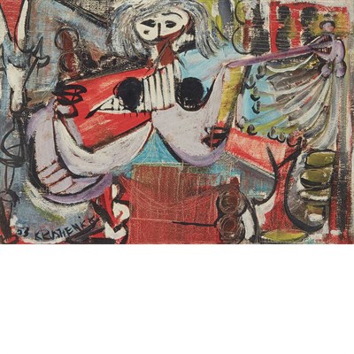 Lot 71 - Nicholas Krushenick American, 1929-1999 Girl...