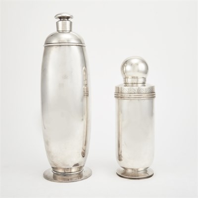 Lot 393 - Danish Sterling Silver Cocktail Shaker Evald...