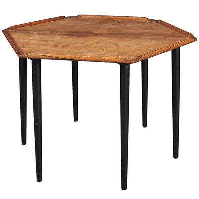 Lot 243 - Danish Walnut and Painted Wood Side Table...