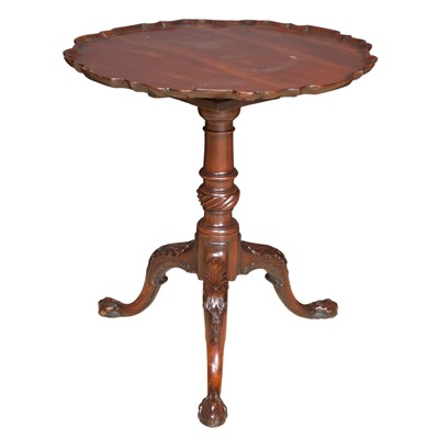 Lot 389 - George II Mahogany Tilt-Top Tripod Table The...