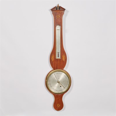 Lot 163 - George III Style Inlaid Mahogany Banjo...