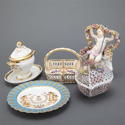 Lot 458 - Group of English and Continental Porcelain...