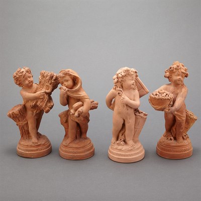Lot 171 - Group of Four Terra Cotta Figures Representing...
