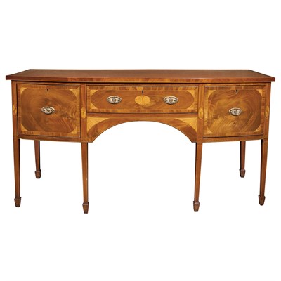 Lot 480 - George III Inlaid Mahogany Sideboard The...