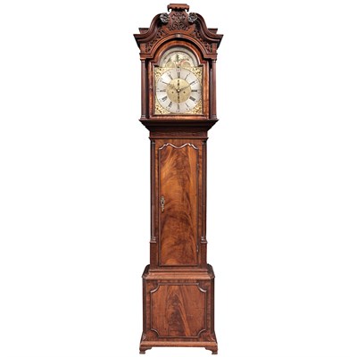 Lot 350 - George III Mahogany Longcase Clock The 12 1/4...