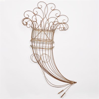 Lot 172 - Wirework Cornucopia Height 41 1/2 inches,...