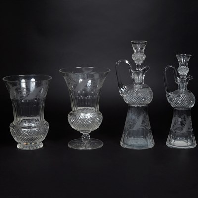 Lot 475 - Group of Cut Glass Articles Including ten...