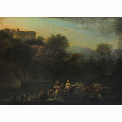 Lot 55 - Dutch School 17th century Italian Landscape...