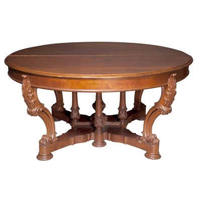 Lot 249 - Baroque Style Mahogany Extension Dining Table...