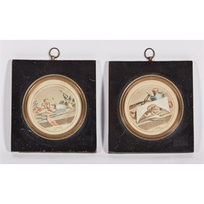 Lot 126 - Group of Eight Decorative Prints Three framed...