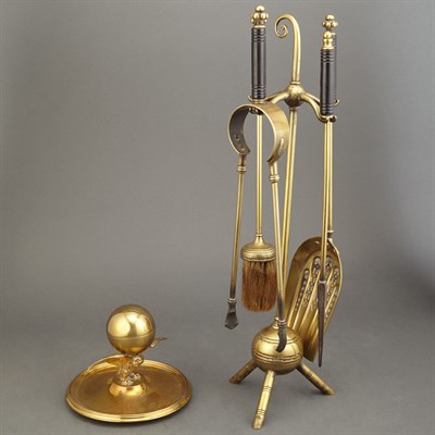 Lot 281 - Group of Brass Articles Height of tallest 20...
