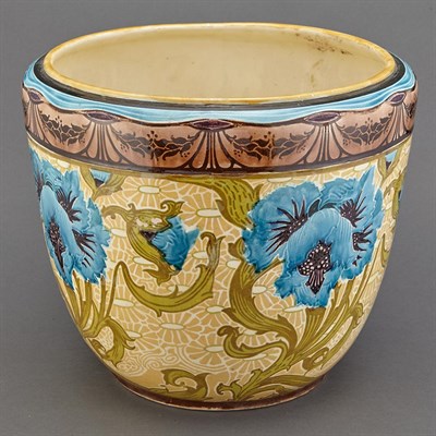 Lot 584 - Mintons Secessionist Majolica Jardiniere The...
