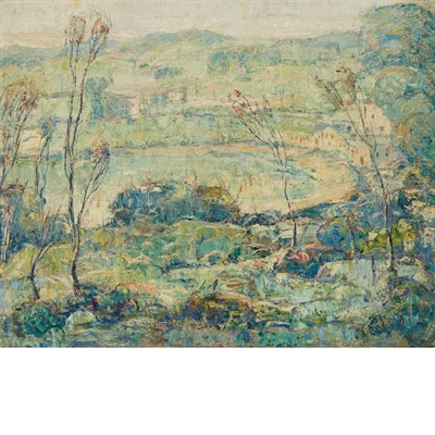 Lot 83 - Ernest Lawson American, 1873-1939 Landscape...