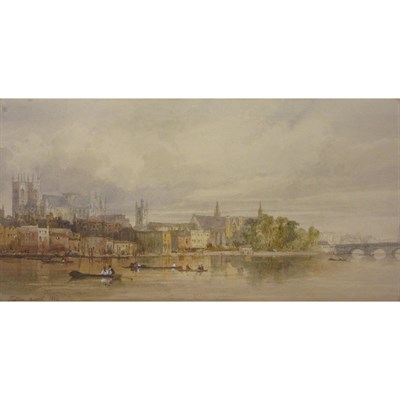 Lot 69 - Pierre Justin Ouvrie French, 1806-1879 View of...
