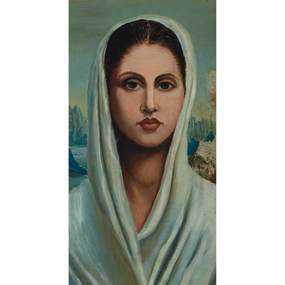 Lot 134 - 20th Century School (i) Portrait of a Veiled...