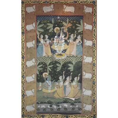 Lot 214 - Indian School Krishna and Attendants Now on a...