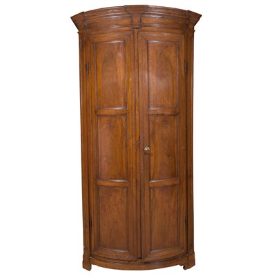 Lot 260 - Continental Walnut Cupboard Mid 18th century...