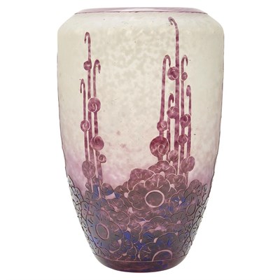 Lot 603 - Le Verre Francais Art Deco Acid Etched Cameo...