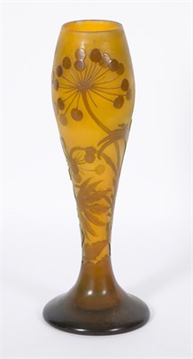Lot 346A - Gallé Art Nouveau Two-Color Cameo Glass...