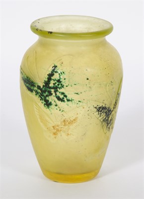 Lot 347A - Gallé Art Nouveau Acid Etched, Wheel Engraved...