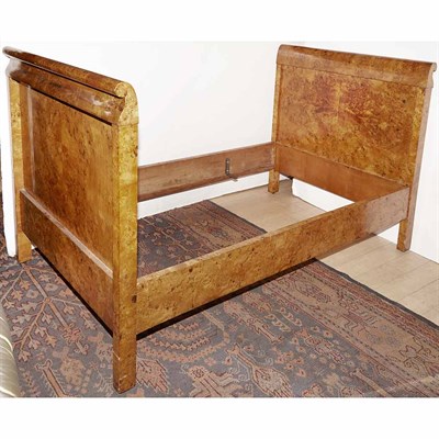 Lot 198 - Baltic Karelian Birch Daybed Second quarter of...