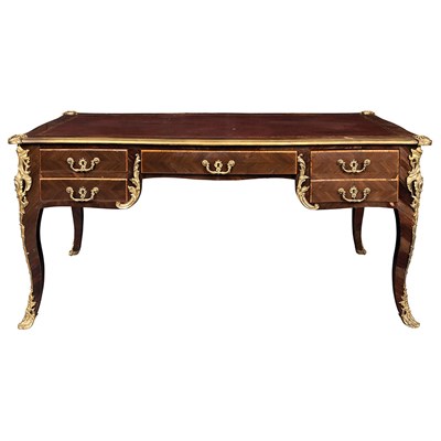 Lot 629 - Louis XV Style Gilt-Bronze Mounted Dark...
