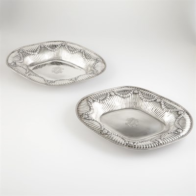 Lot 271 - Pair of George III Sterling Silver Dishes...