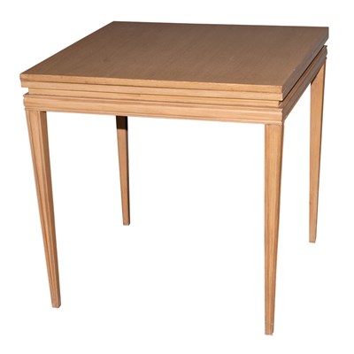Lot 489 - Mid Century Fruitwood Fold-Over Dining Table...
