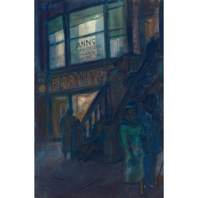 Lot 106 - Bernard von Eichman American, 1899-1970 Night...