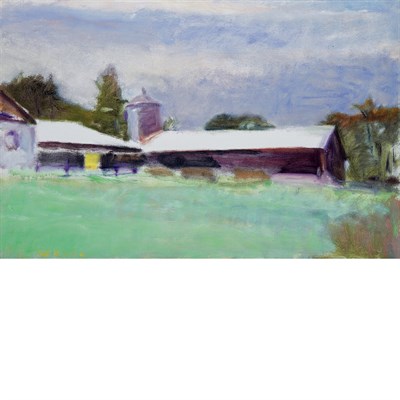 Lot 47 - Wolf Kahn German/American, b. 1927 Cowsheds...